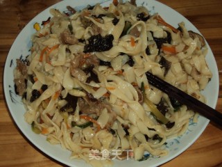 Stir-fried Hand Rolled Noodles recipe