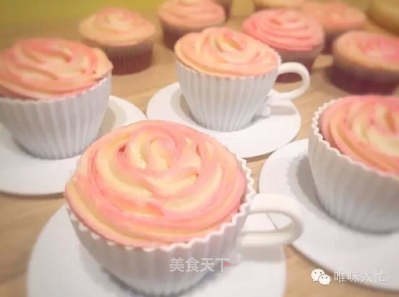 Two-color Cupcake recipe