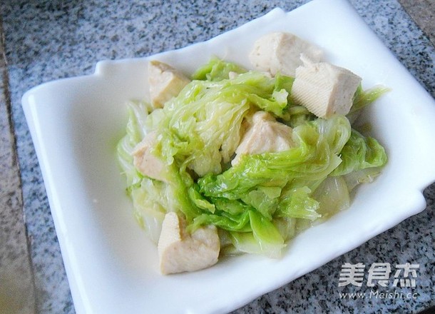 Braised Tofu with Cabbage Leaves recipe