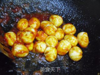 Quail Eggs in Tomato Sauce recipe