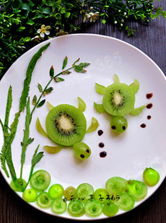 Little Turtle Fruit on A Plate recipe