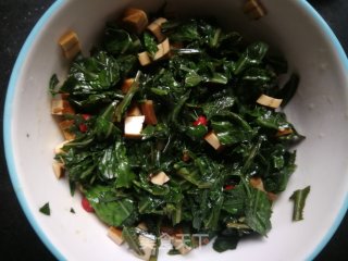 Ququcai Mixed with Dried Bean Curd recipe