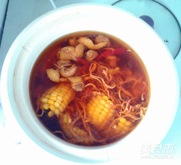 Cordyceps Flower Corn Chicken Soup recipe