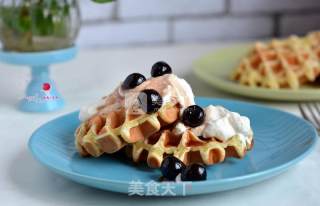 Cherry Jam Waffles recipe