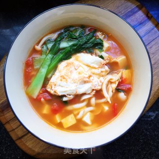 White Mushroom Tofu Soup recipe