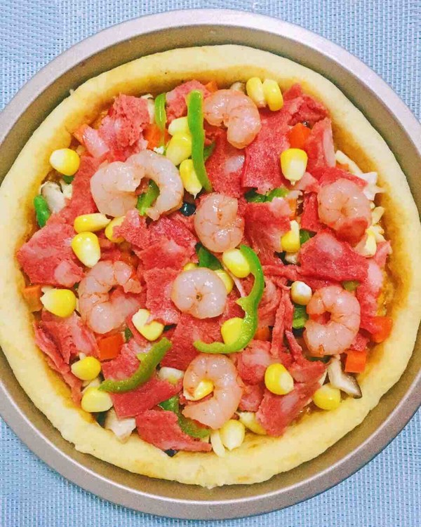 Cheese and Bacon Pizza recipe