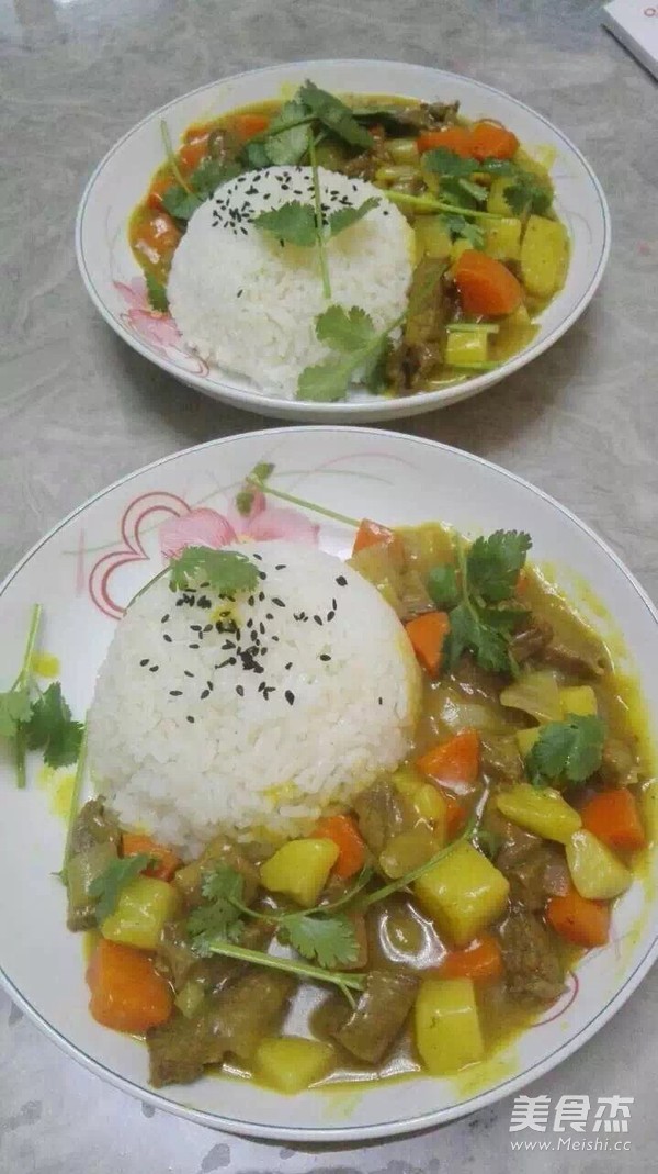 Curry Beef Brisket Rice recipe