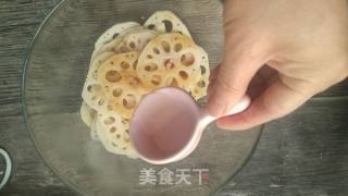 Sliced Lotus Root with Scallion Oil recipe