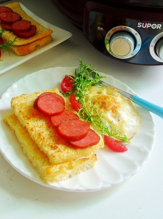 5-minute Breakfast with Toast Omelette recipe