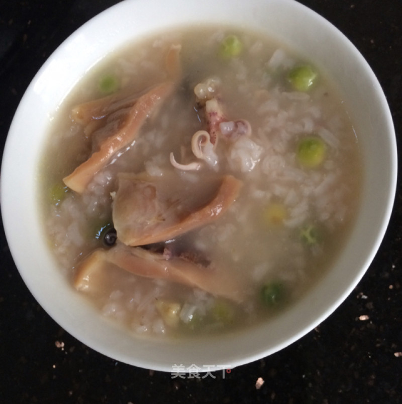 Octopus and Pea Congee recipe