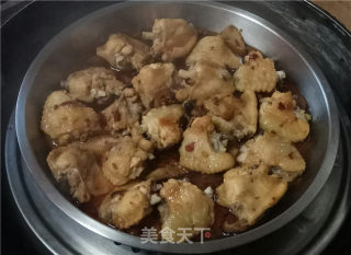 Steamed Chicken Wings with Mushrooms recipe