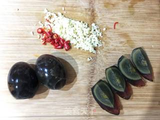 Preserved Egg with Cold Dressing recipe