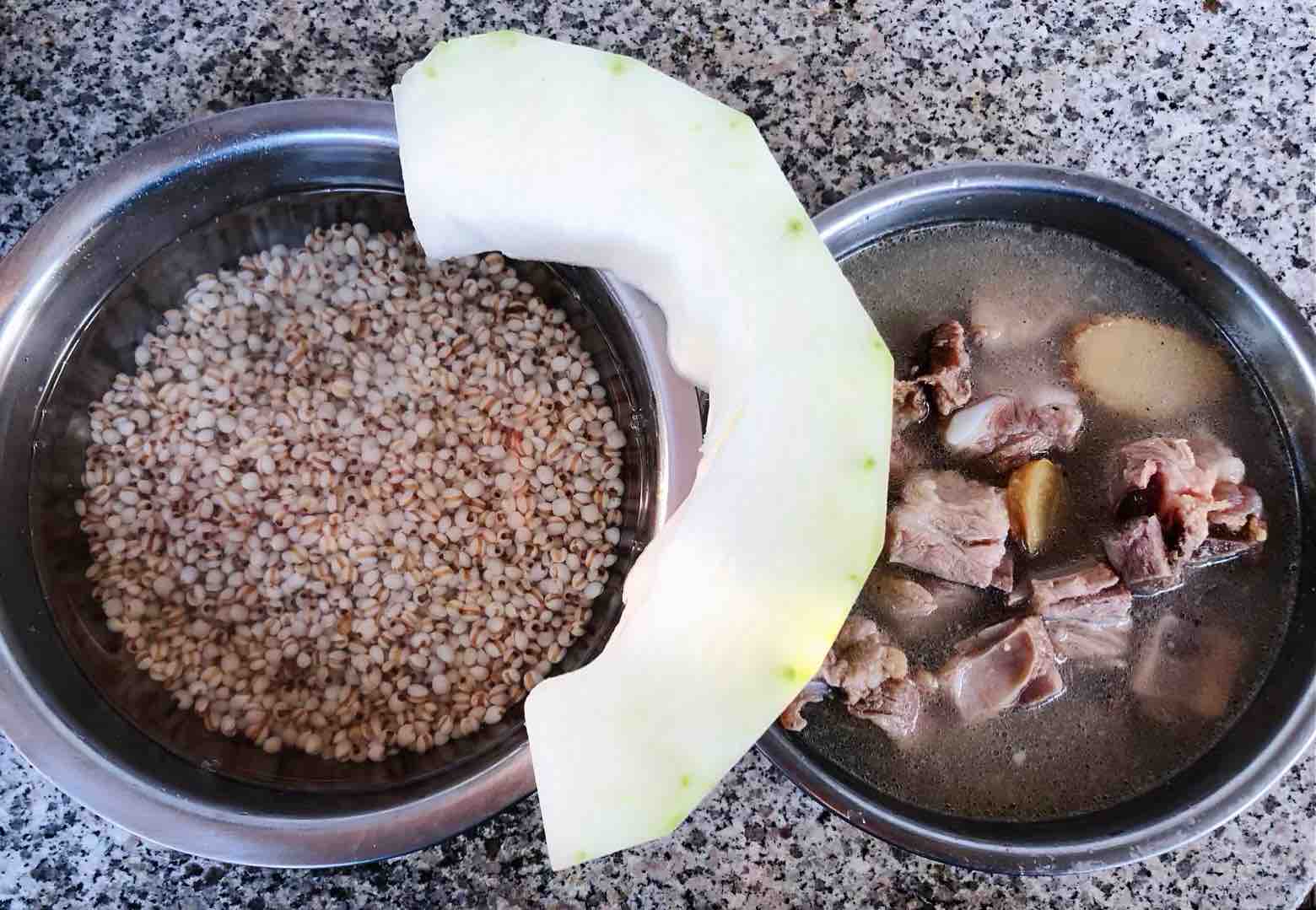 Winter Melon and Barley Pork Rib Soup recipe