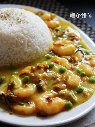 Seafood Curry Rice recipe