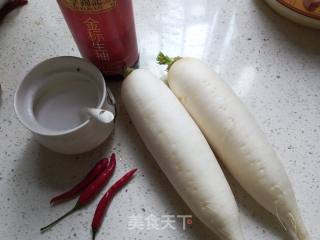 Spicy and Sour Radish Peel recipe