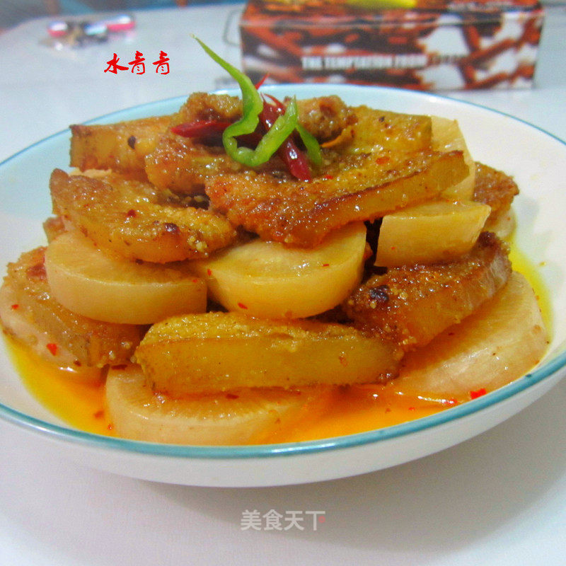 Steamed Rice Noodle Pork with Salted Radish