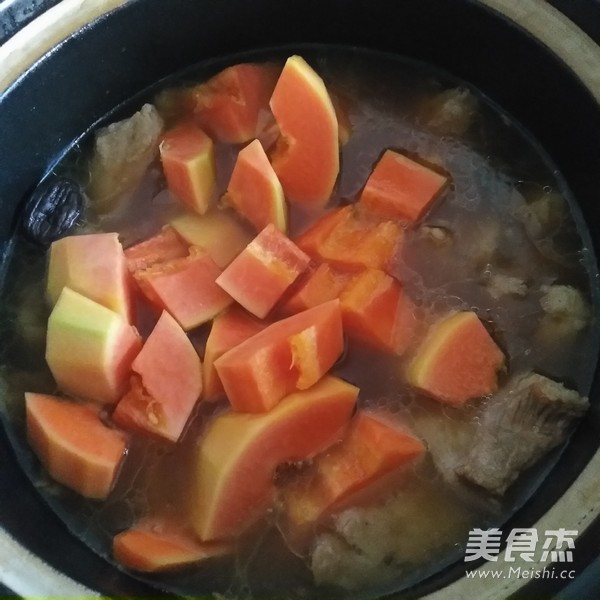 Papaya Stewed Beef Brisket Soup recipe