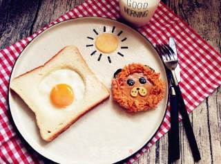 Cute Breakfast. Little Lion Toast recipe