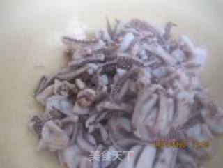 Fried Chives with Squid Feet recipe