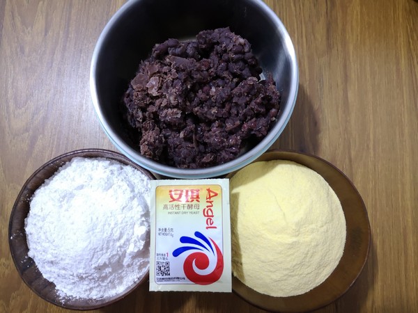 Red Bean Paste Sticky Bean Buns recipe