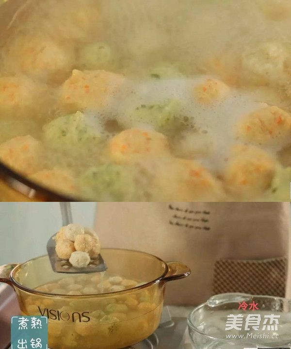 Three-color Hot Pot Meatballs recipe