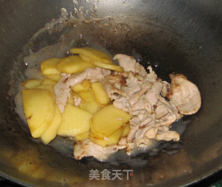 Stir-fried Pork Tenderloin with Apple recipe