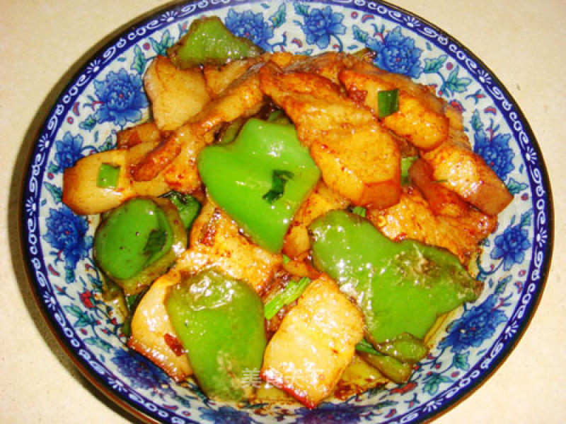 Green Pepper Twice Cooked Pork recipe