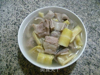 Lamb Tail Bamboo Shoots, Pork Belly and Ribs Soup recipe