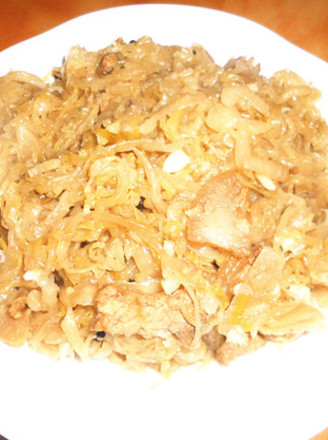 Fried Pork with Sauerkraut