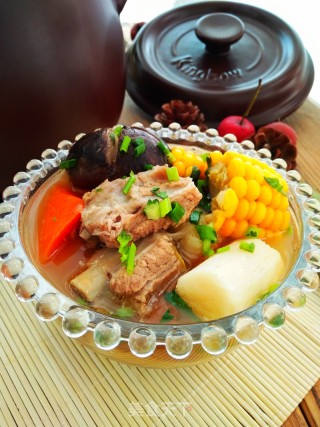 Kunbo Casserole Stewed Mushroom Pork Rib Soup recipe