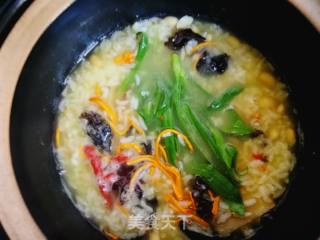 Spring Wild Vegetables: Rice and Vegetable Porridge recipe