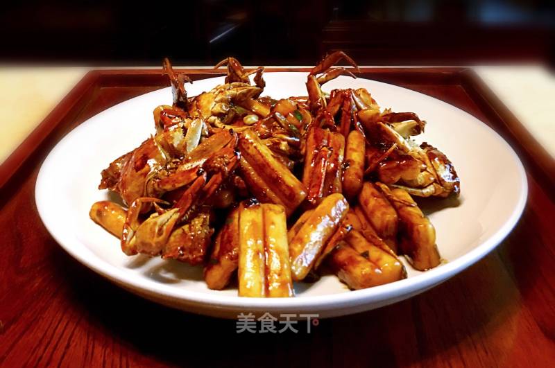 Fried Rice Cake with Hairy Crab recipe