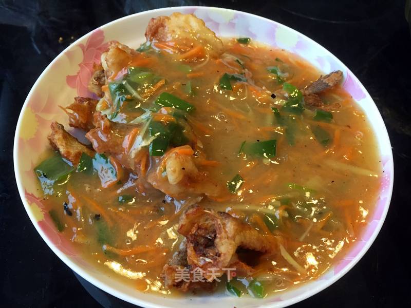 Sweet and Sour Small Sea Fish recipe