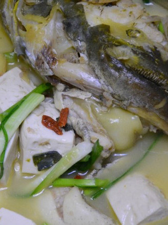 Fish Head Tofu Soup Homemade Recipe