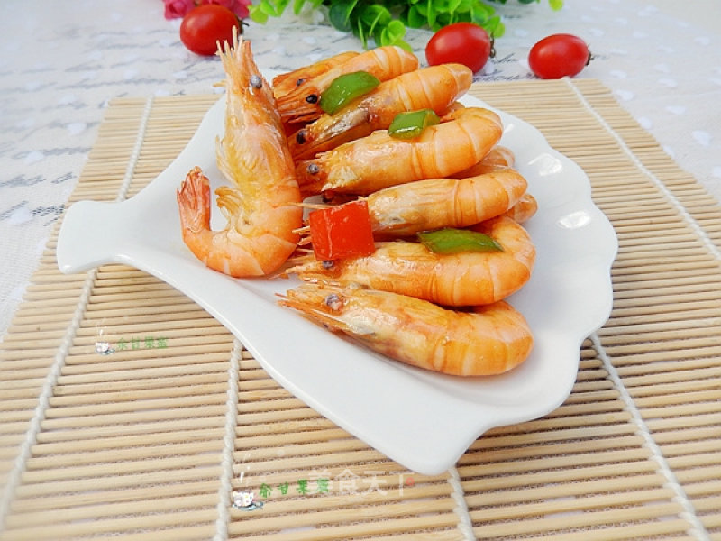 Fried Prawns with Double Pepper recipe