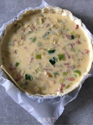 Scallion Bacon Custard Pie recipe