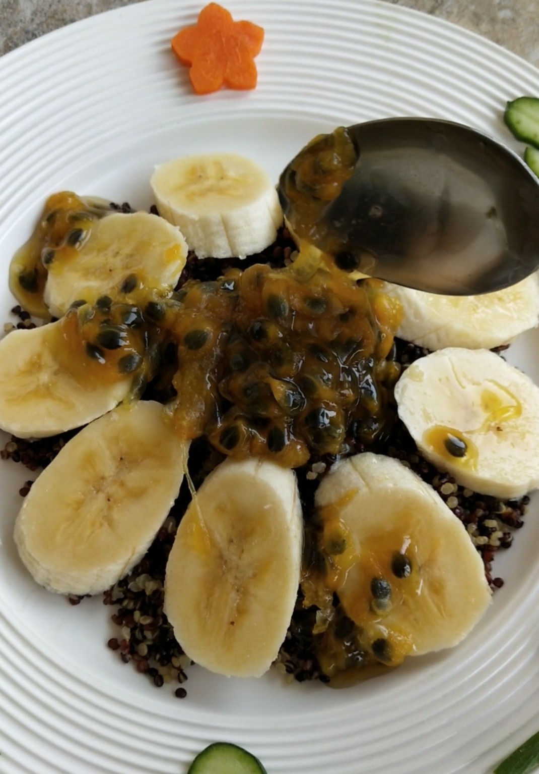 Milk Quinoa Fruit Plate recipe