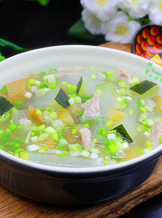 Winter Melon Soup with Taro and Pork Slices recipe