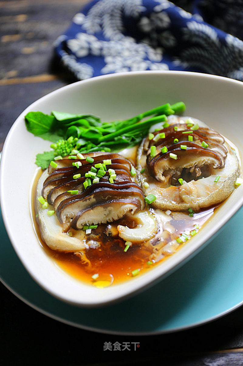Baby's Favorite Steamed Cod with Shiitake Mushrooms recipe