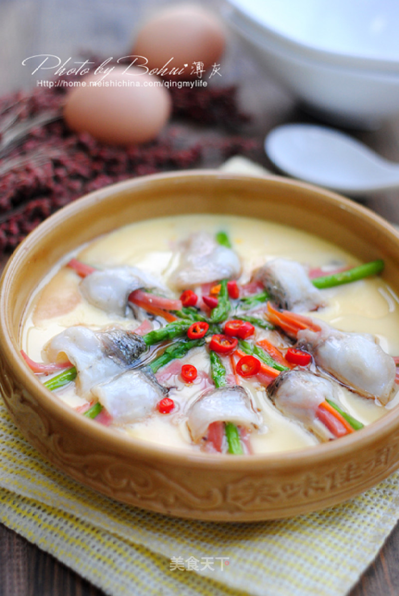 【fresh Vegetables and Fish Rolls with Steamed Eggs】——take The Steamed Eggs to The Next Level recipe