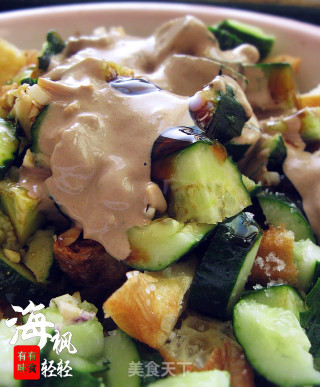 Shandong on The Tip of The Tongue-fried Dough Sticks Mixed with Cucumber recipe