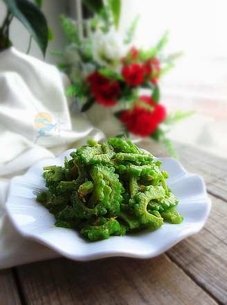 Baked Bitter Gourd with Egg Yolk recipe