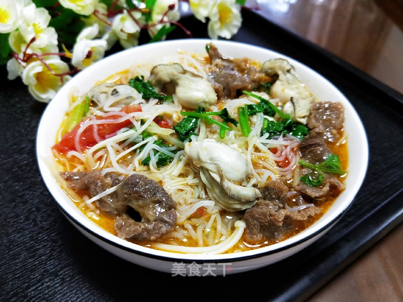 Oyster Beef Soup Noodle