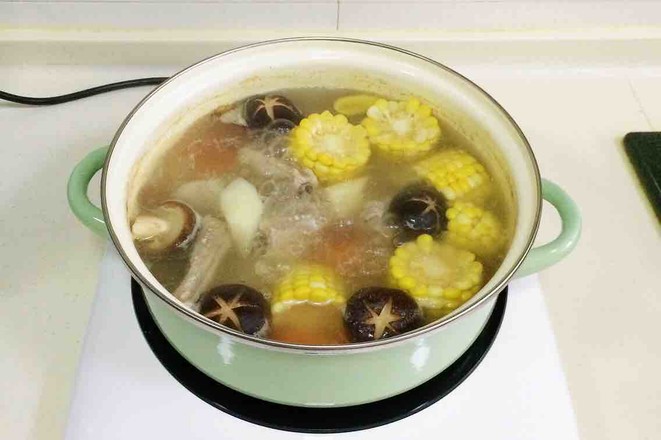 Carrot Corn Yam Pork Rib Soup recipe
