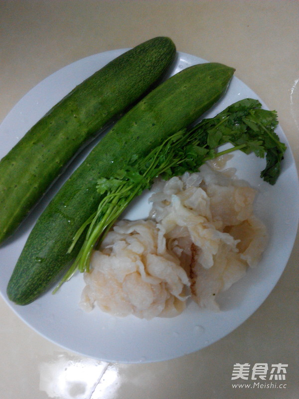 Jellyfish Skin Mixed with Melon Shreds recipe