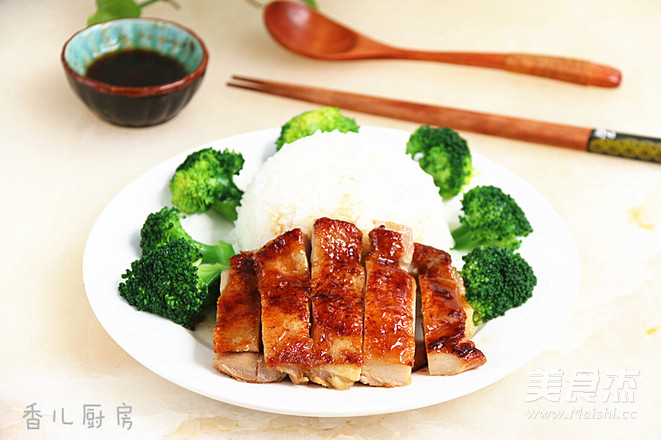 Oyster Sauce Chicken Chop Rice recipe