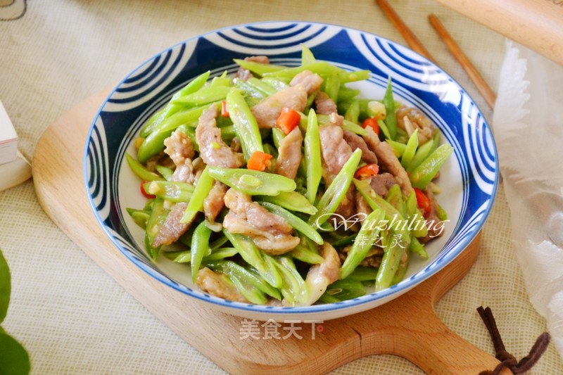 Stir-fried Pork with String Beans recipe