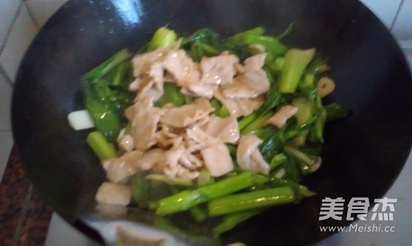Fried Pork with Choy Sum recipe