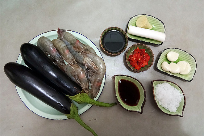 Eggplant with Fish Flavor Shrimp Balls recipe