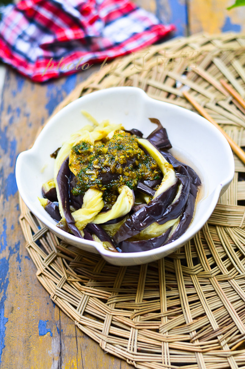 Eggplant with Basil Garlic recipe